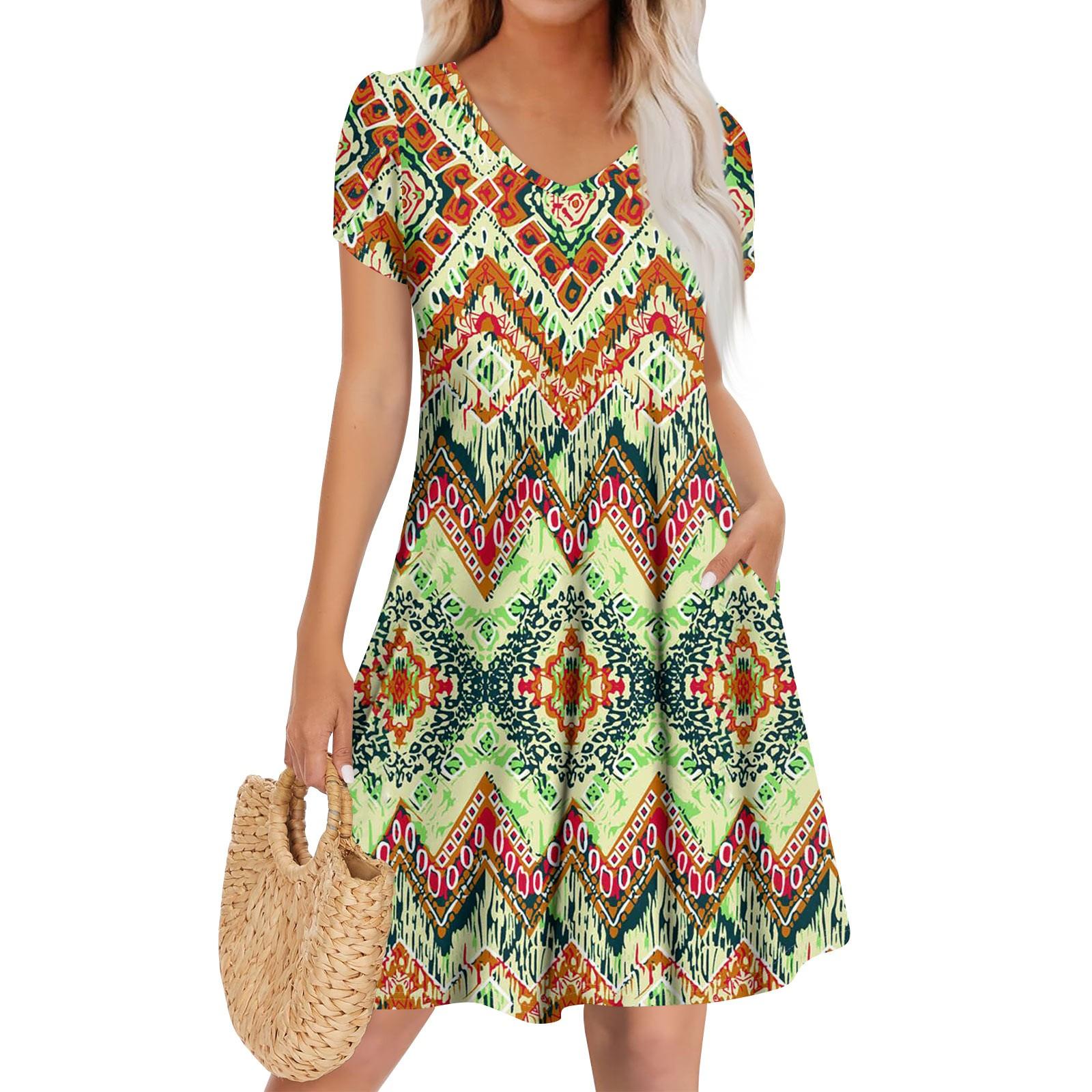 

Женское повседневное модное платье с V-образным вырезом и коротким рукавом, стильное свадебное платье для гостей M зелёный