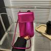 Kabelky Crossbody Dámské Mini PU kožené peněženky a kabelky přes rameno pro dívky Dámské Telefon Jednoduchá pevná designová taška