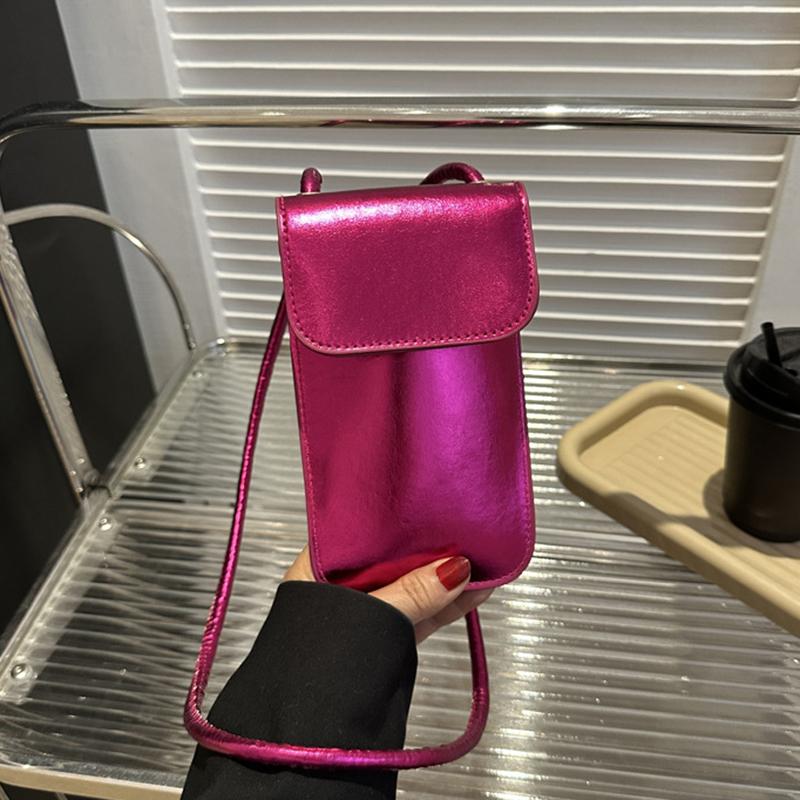 Kabelky Crossbody Dámské Mini PU kožené peněženky a kabelky přes rameno pro dívky Dámské Telefon Jednoduchá pevná designová taška