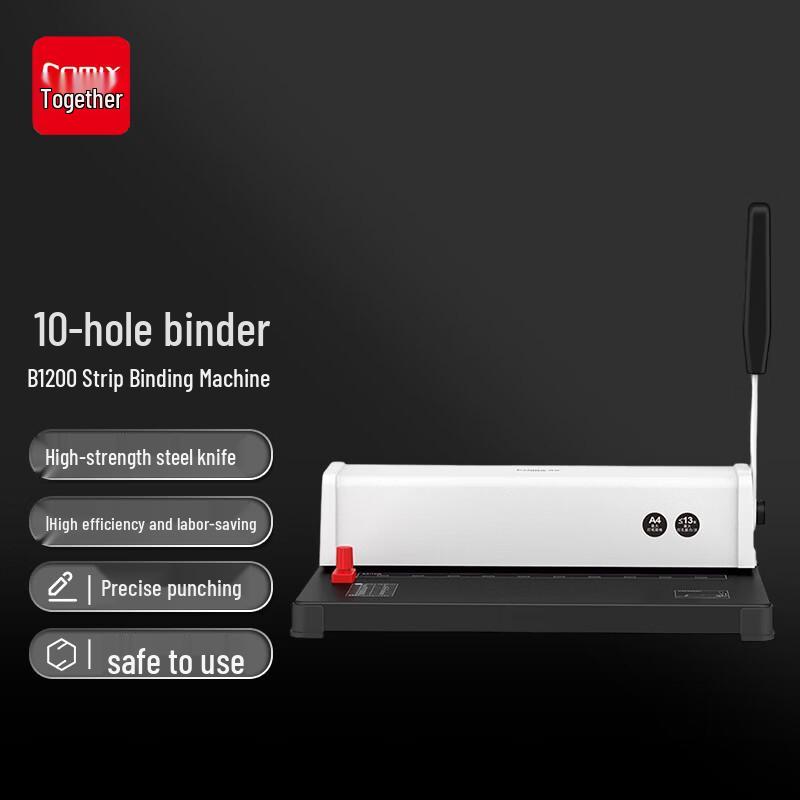 Comix B1200 10-Hole Strip Binding Machine