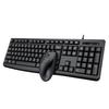 Keyboard Mouse Combo USB Wired   Set Optical Ergonomic for Laptop PC Gaming Working