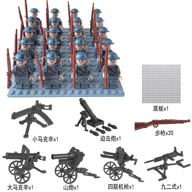Doll Building Block Doll British Military Puzzle Assembly Toy