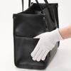 Tote Bag Recycled Leather Binder A4 Tote Bag 4000301 Black [Isaac] (10)