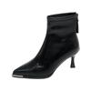 Pointed Short Boots Women's Autumn New Niche Thin Boots with Skirt French Temperament Thin Heel High Heel Fashion Boots