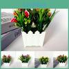 Lifelike 20 Heads Artificial Lily Flower Potted Plant For Elegant Home Garden Decor