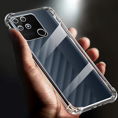 Thickened Airbag Shockproof Clear Soft Tpu Phone Case RMX3430 For Realme Narzo 50A Case Transparent Back Cover 6.5" Funda Cases