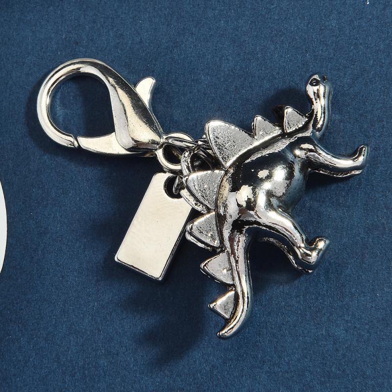 Perfect As Bag Charm, Car Keyring or Jewelry Gift Luxury Flower Dinosaur Keychain For Women;