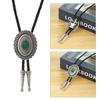 Vintage Bolo Ties for Women Men Turquoise BolaTie Necktie Western Cowboy Necklace Bolo Tie Music Concert Tours Neckwear