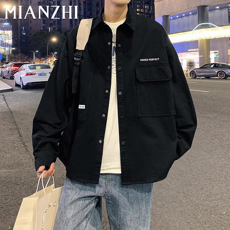 Men s Trendy Thin Long Sleeve Workwear Jacket M