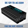 4000W/5000W/6000W Pure Sine Wave Inverter 12V To 110V/220V AC Converter,  Smart LCD Displays, Car Solar Power Inverter