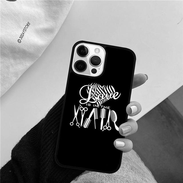 Barber Shop Hair Stylist Phone Case Cover For iPhone 17 Air 15 16 14 13 12 Pro Max 11 Pro Max Plus Coque Shell