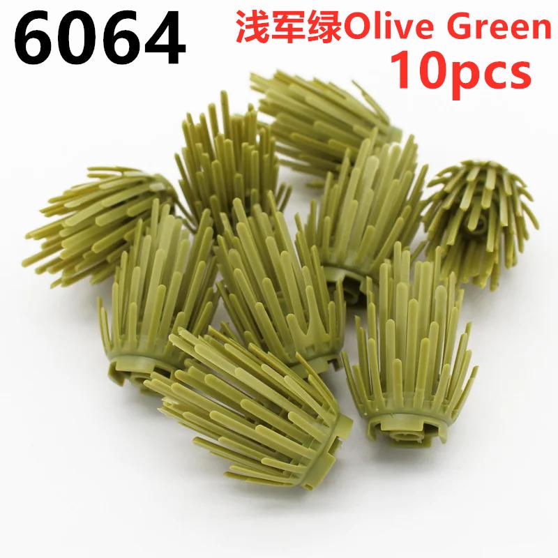 Buildings Blocks Plants Tree Leaf Flower 32606 6064 2417 2423 3741 2435 33291 6255 DIY Compatible Parts Grass Bush Military City
