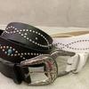 Adjustable Metal Studded Waist Belt Premium PU Leather Gothic Punk Fashion Accessory for Women Girls