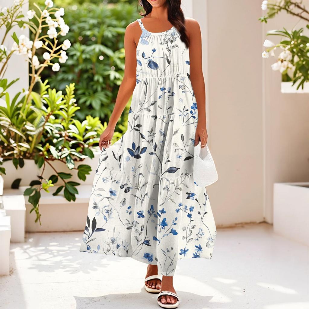 Women's Summer Casual Fashion Suspender Sleeveless Dress