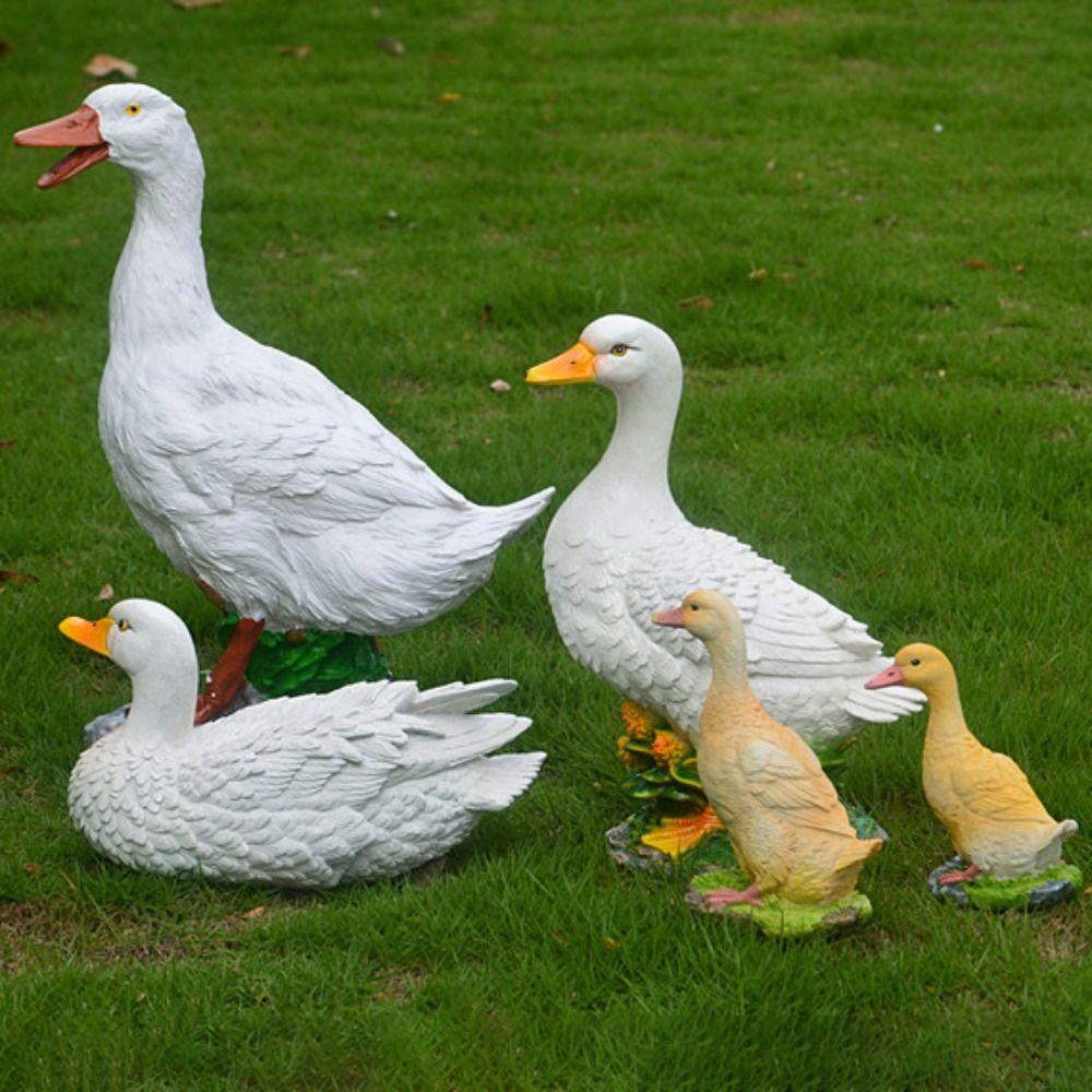 Duck Statue For Outdoor Large Simulation Duck Resin Crafts Garden Decor Duck Model Park Landscape