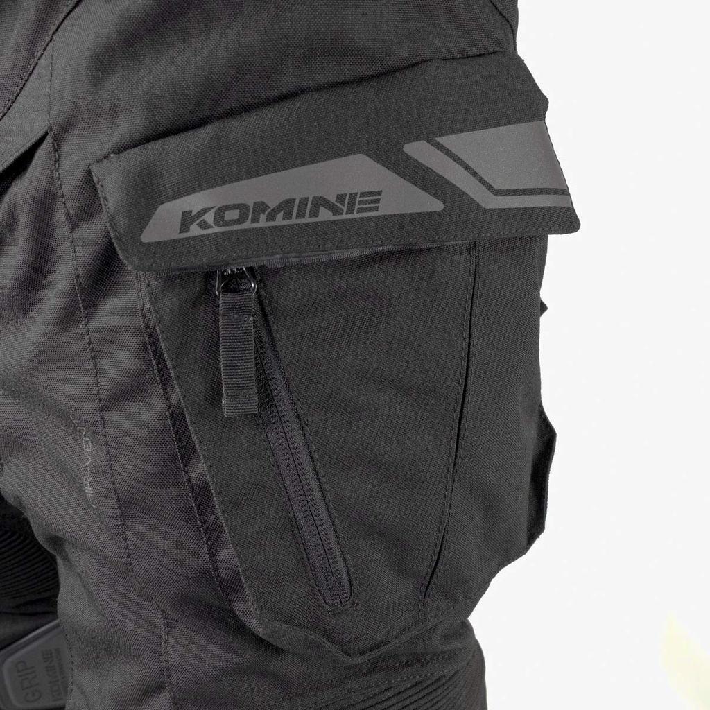 KOMINE Motosiklet Tam Yıl Macera Pantolonu L Açık Gri/Siyah 07-928 PK-928