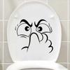 1Pc Abstract Face Sticker With Nose Covering - Self-Adhesive Plastic Decorative Sticker, Home Decor, Holiday Decoration