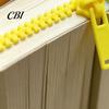 Portable Book Marker Long Zipper Bookmark for Thick Book, Plastic 3D Page Reading Men & Women, Accessory