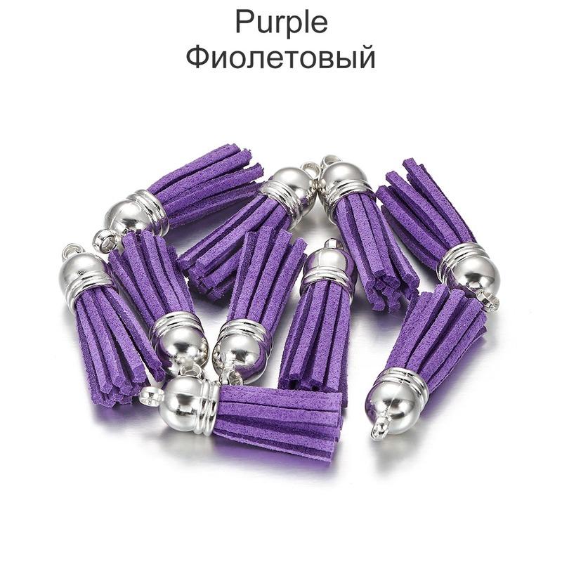 6pcs/lot 38mm Tassel Vintage Leather Tassels Fringe for Purl Macrame Pendant For DIY Jewelry