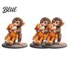 Schlafzimmer Dekoration Affe 3D Gedruckte Figur Niedlich Klein Hält Plüschtier Dekorative Statue Sammlerstück Ornament für Zuhause Büro Wohnzimmer