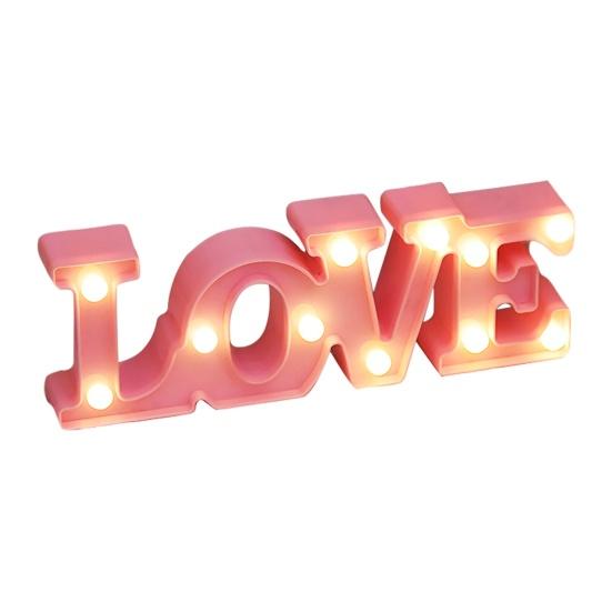 Letter Light Battery Operated Romantic Express Love Props LED Marquee Letters Love Sign Lamp for Wedding