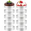 Stainless Steel Perforated Pastry Ring Mold for French Tarte, Kitchen Tools Cooking Gadgets, 6Pcs/Set Round Tart Ring for Baking