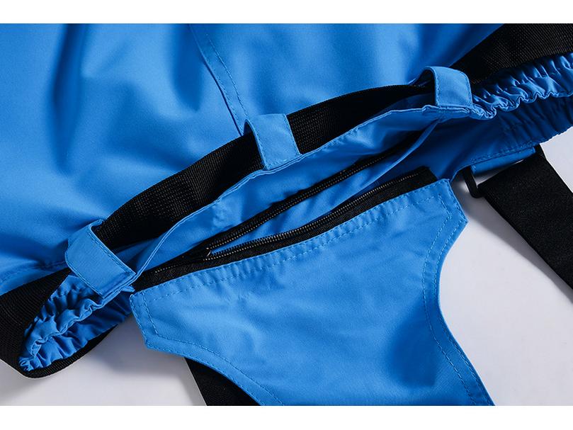 Unisex Winter Windproof Ski Bib Pants - Warm & Thickened for Outdoor Snowboarding
