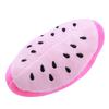 Dog Squeaky Plush Toy Watermelon Shape Teeth Cleaning Toy Interactive Stuffed Fruit Dog Chew Toy for Small Dogs