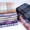 New Plaid Polyester Yarn-Dyed Fabric with Gold & Silver Threads for DIY Pleated Skirts