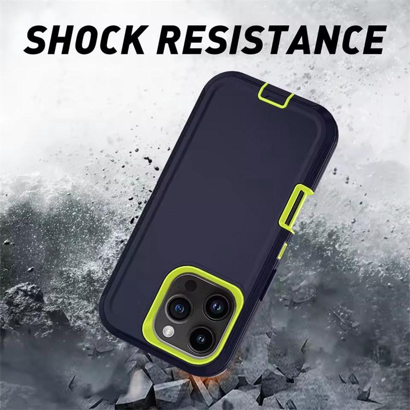 Husa de telefon Defender rezistenta la socuri pentru iphone 11 12 13 14 15 16 Pro Max X XS XR XSMAX 7 8 Plus SE2 SE4 Hard PC + Husa din spate TPU