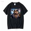 Jabba the Hutt Gangster AI T Shirt Vintage Washed Homme Graphic Unisex Slightly Soft Stretched Top For Everyday Wear Stylish