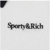 Sporty   Rich To041s406sw Serif  Serif  Logo Terry Polo Unisex Short Sleeve Tee