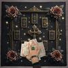 Tarots Tablecloth Altars Cloth Crosses Rose Astrology Tablecloth Divinations Card Cloth Tapestry Wall Decoration