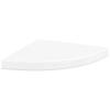 Corner Floating Shelves Set of 4 High Gloss White 35 x 35 x 3.8 cm MDF