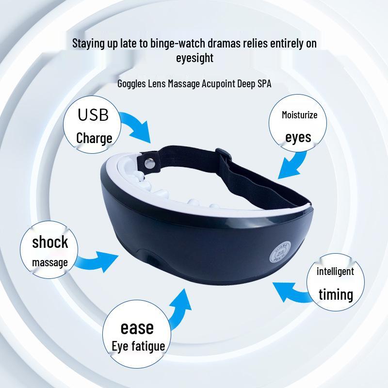 Rechargeable Eye Massager with Vibration and Touch Film for Soothing Eye Fatigue