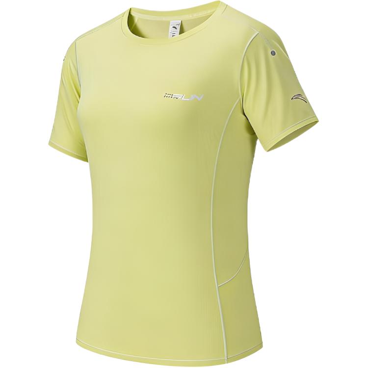 

Anta Comfortable Round Neck Letter Short Sleeve Quick Dry T-Shirt Women tops 162625107-6 M