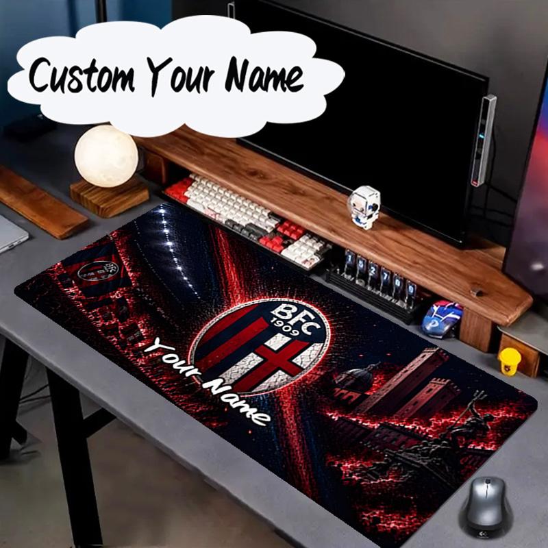 Custom Name Mouse pad Bologna Crest Design Mouse pad, Gaming Mouse Pad, keyboard pad, Desk Decor for computer notebook Fan Birthday Gift
