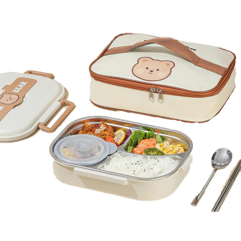 Leakproof Stainless Steel Lunch Box Cartoon Food Storage Box Sealed Food Container  Lunch Use