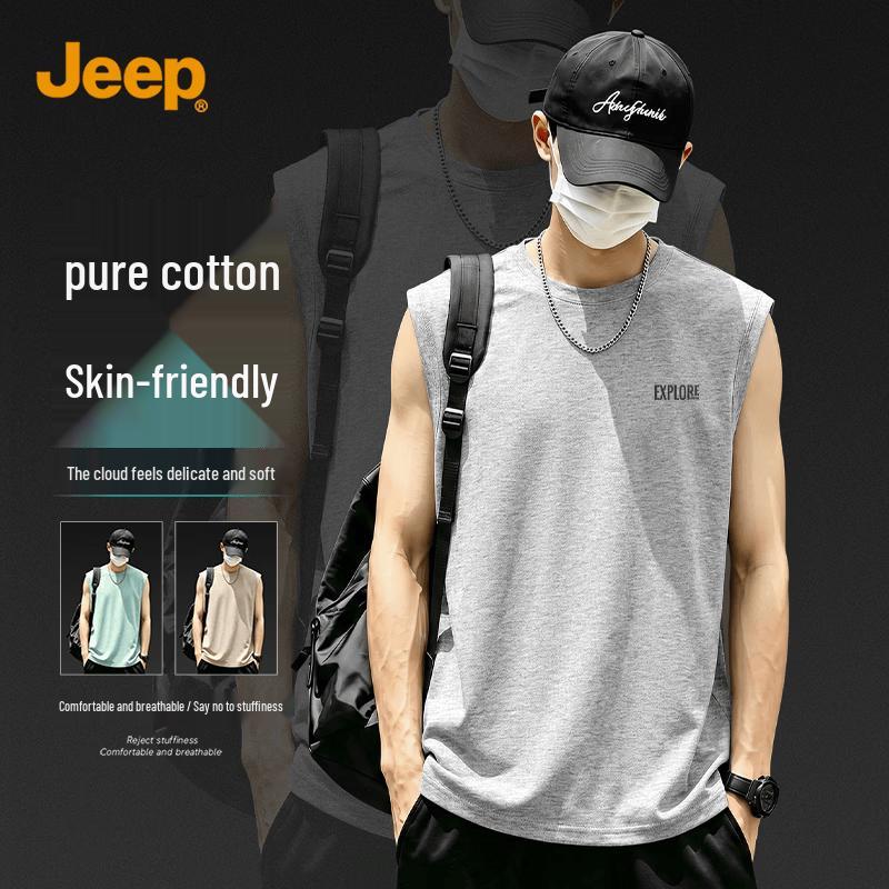 JEEP Men s Pure Cotton Outdoor Sports Vest Z L
