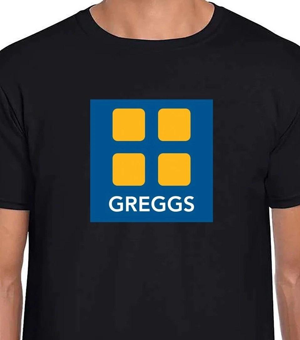 Greggs Square Logo T-Shirt Unisex Gildan Softstyle Tshirt Beer Sausage Roll Fun XL
