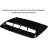 Aramox ABS Carbon Fiber Hood Scoop Cover, Universal Car Bonnet Vent, Glossy Black, for Automobile Modification