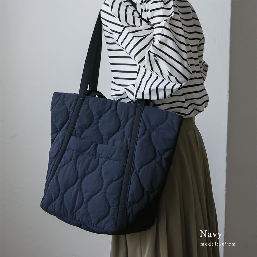 VITAFELICE Quilted Diaper Bag for Women, Sib-80040z (Navy)