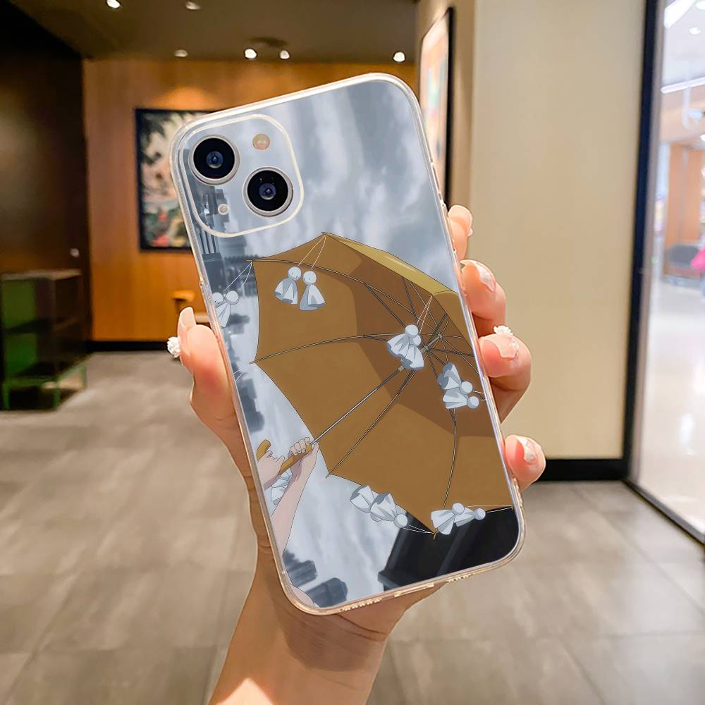 W-W-Y-Weathering- With- You Phone Case For iPhone17,16,15,14,13,12,11 ,Pro Max, Plus Soft Silicone Transparent Cover