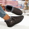 Low-top snow boots waterproof and non-slip thickened warm BJ cotton shoes women's outdoor sports snow boots