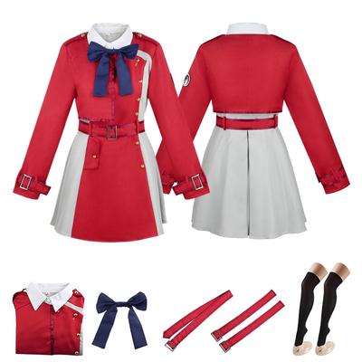 Matreeglam Nishikigi Chisoku Licorice Recoil Uniform Takina Inoue Cute Combat Cheerleading Halloween School Cultural Set Cosplay, Costume, Cosplay,