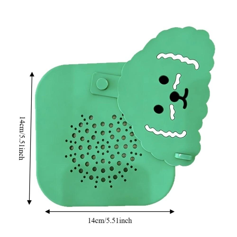 Silicone Shower Drain Cover Insect-proof Cartoon Dog Drain Hair Catcher Anti-Odor Reusable Bathtub Drain Stopper
