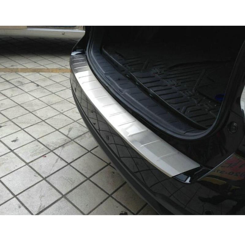 For Subaru Forester 2013 2014 2015 2016 2017 2018 External Rear Bumper Trunk Trim Car Cover Stainless Steel Plate Pedal Stick