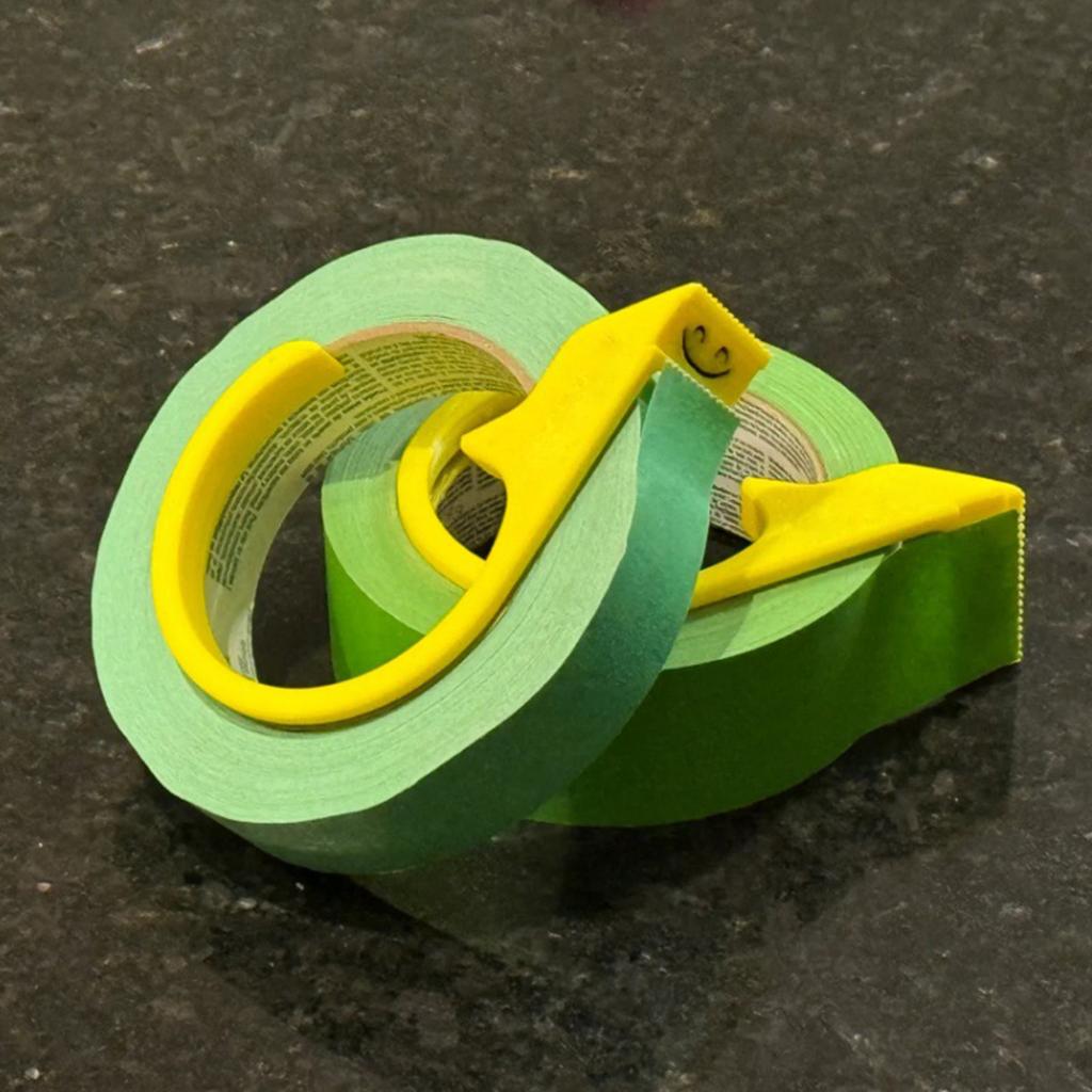 Plastic Tape Roll Clip Handheld Tape Dispenser For Standard Masking Tape Rolls Compact Design Homes Decors Accessories