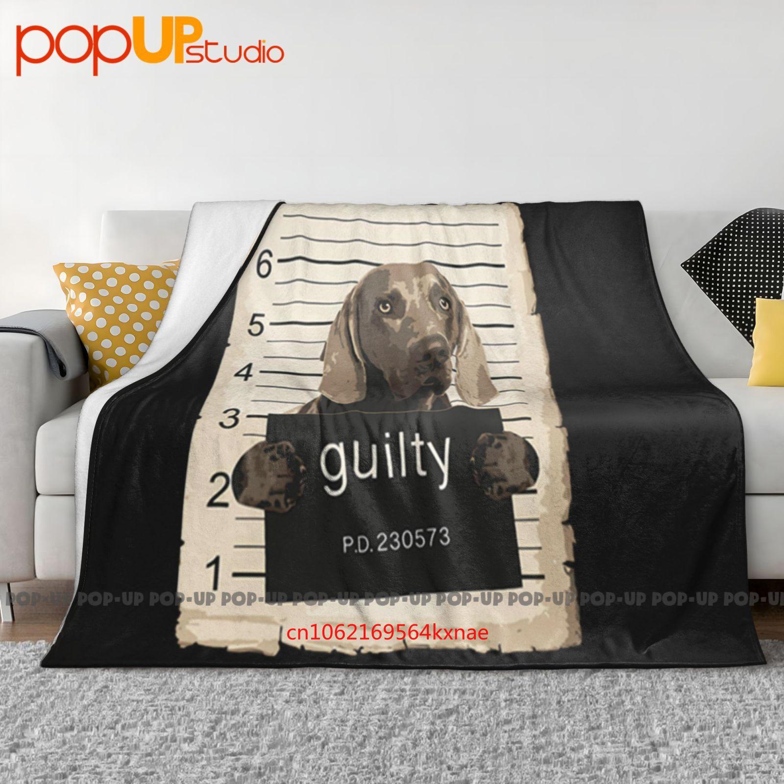 Кружка с изображением собаки Веймаранер  Плохая собака  Ультрамягкое одеяло Покрывало Зимнее покрытие для дивана Постельное белье 30x40in