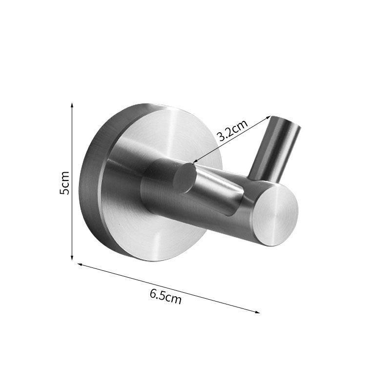 Stainless Steel Bathroom Towel Rack Set with Mirror Shelf & Nail-Free Installation